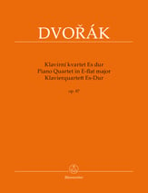 Piano Quartet in E flat Major Op 87 cover